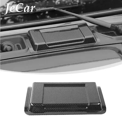 1x Carbon Fiber Air Vent Hood Vent Scoop Cover Trim For Jeep Wrangler JL JT 18+ • $32.99