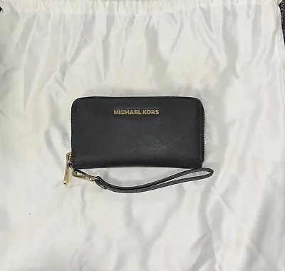 Michael Kors Jet Set Purse Wallet Black • £25