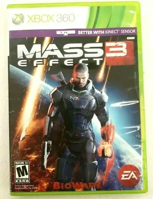 Mass Effect 3 (Microsoft Xbox 360 2012) GAME COMPLETE With MANUAL 2 DISC SET VG • $5.90