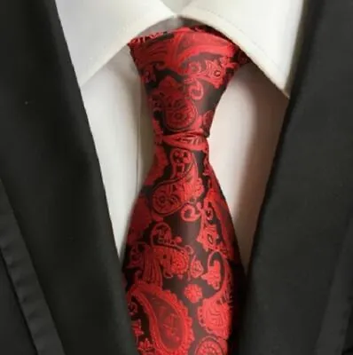 £5.95 • Buy Tie Silk 100% New Necktie Wedding Floral Paisley JACQUARD WOVEN Fashion Men's UK