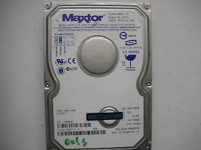 (BC) Maxtor Diamondmax 10 6L160P0 160gb BAJ41G20 302038102 Ide • £10.61