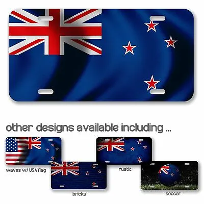 Aluminum License Plate - Flag Of New Zealand (Zealander) - Many Options • $13.49