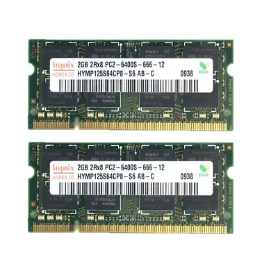 4GB 2X 2GB MacBook Mid 2009 Early 2008 A1181 MC240LL/A MB323LL/A DDR2 Memory Ram • $11.69