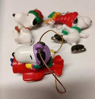 Vintage Peanuts Snoopy Christmas Ornaments  • $10