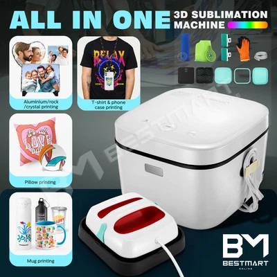 $389.99 • Buy 3D Vacuum Sublimation Heat Press Transfer Printer Machine Cups Plates T-shirts