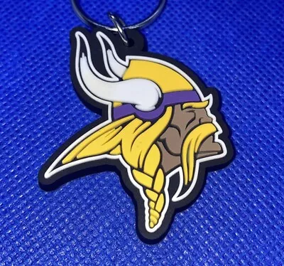 Minnesota Vikings NFL Soft Keychain Key Chain Souvenir | Yellow Black & Purple • $3.99