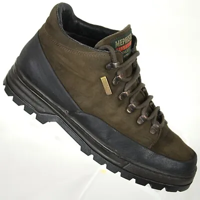 Mephisto Mens Gore-Tex Hiking Boots Size 7 Brown Leather Waterproof Lace Up • $89.99