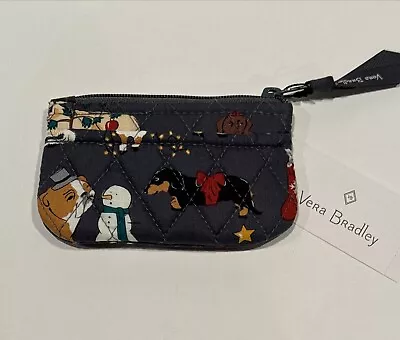 Vera Bradley Holiday Dogs Dog Coin Purse Bag Pouch New With Tag Dachshund Poodle • $17.55