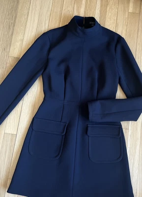 $79 • Buy Rachel Zoe Sz 4 Womens Black Dress High Neck Pockets Designer Little Black Dress