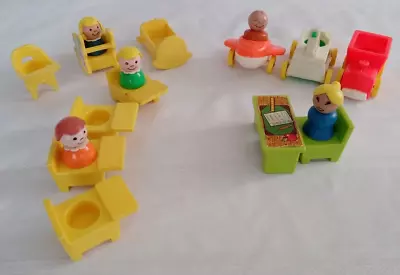 Vintage Fisher Price Nursery School Set 16 Pieces-FP046 • $50