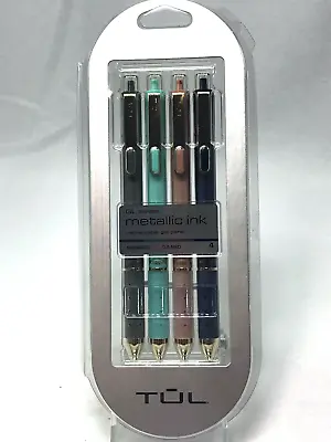 $12.88 • Buy TUL Retractable Gel Pens, 0.8 Mm Medium, Asst. Colors,  Metallic , 4-Pack,  New