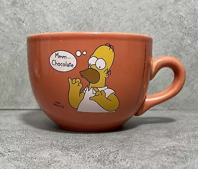 Homer Simpson Hot Chocolate Ceramic Mug 2000 Large Cup 12cm TV Matt Goering • £7.49