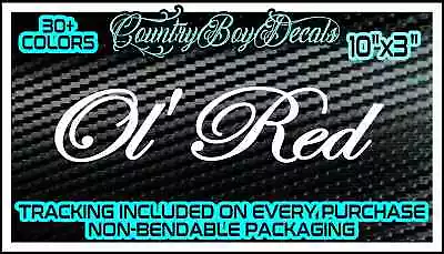 $5.99 • Buy OL' RED Vinyl Decal Sticker JDM Car Diesel Truck Turbo Boost Stance Lifted Hated