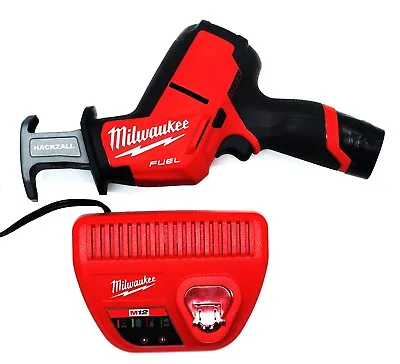 NEW Milwaukee M12 2520-20 Hackzall FUEL Kit Charger & 2.0 Ah Battery • $109