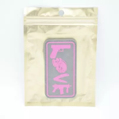 Voodoo Tactical  Love  Logo Patch Hook/loop Backing New In Package Pink/black • $8.99