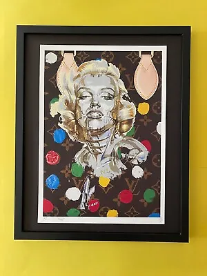 DEATH NYC Hand Signed LARGE Print Framed 16x20in COA MARILYN MONROE VUITTON N • $295