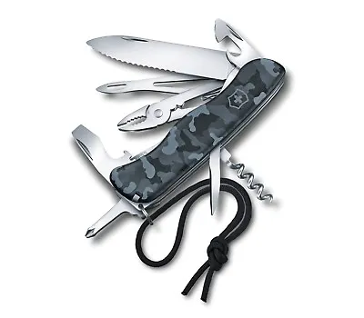 Victorinox Skipper Serrated Blade Navy Camo Swiss Army Multi Tool  - Switzerland • $106.88