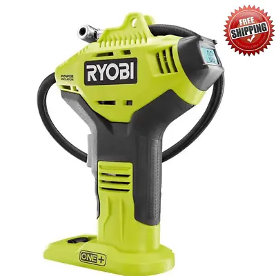 $48.99 • Buy ONE+ 18V Cordless High Pressure Inflator With Digital Gauge Tool Only
