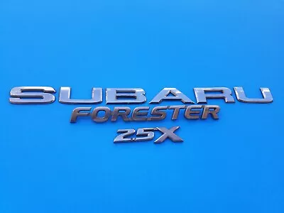 03 04 05 Subaru Forester 2.5x Rear Gate Emblem Logo Badge Symbol Oem Set (2005) • $76