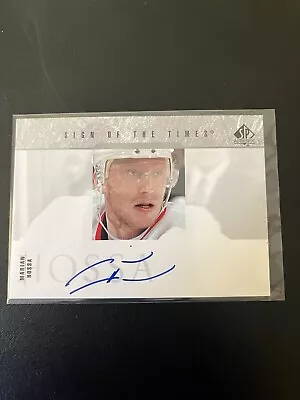 2003-04 SP Authentic Sign Of The Times Marian Hossa #SOT-MHA Auto HOF • $30