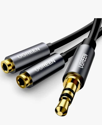 £14.29 • Buy UGREEN Headphone Splitter 2 Way Y 3.5mm Jack Aux Cable Dual Earphone Headset