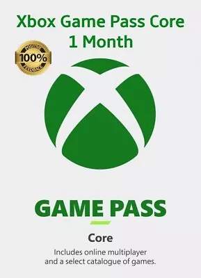 Xbox Game Pass CORE 1 Month Code - FAST Delivery - Existing Accounts • £6.29