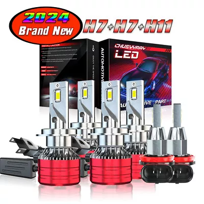 For 2014-2019 Ram ProMaster 1500 2500 3500 Combo LED Headlight Fog Light Bulbs • $69.99