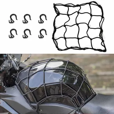 Motorcycle Net Elastic Luggage Cargo Mesh Helmet For For Motor And Bike Black • $7.98