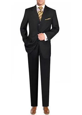 DTI GV Executive Mens Italian Wool Three Button Suits Jacket Pants • $87.50