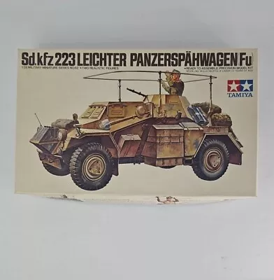 Tamiya 1/35 German Sd.kfz 223 Armored Car W/ Modelkasten PE & Jordi Rubio Gun • $19.99