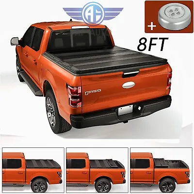 8ft Long Bed Hard Tri-Fold Tonneau Cover For Ford F250 F350 Super Duty 1999-2016 • $549.99