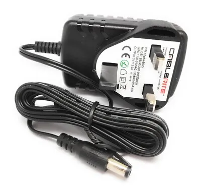 5v Logitech Squeezebox 3 Power Supply Adapter Uk / 3 Pin Cable • £10.99