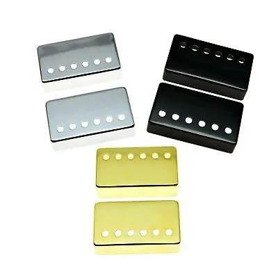 $10.99 • Buy 2 Humbucker Pickup Cover Brass Guitar 49.2/52mm Pole Spacing For Gibson Les Paul