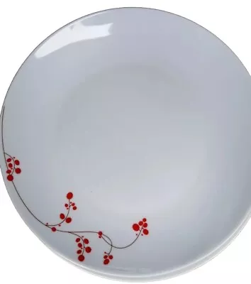 1-Mikasa Red Berries Gourmet Basics Porcelain White Dinner Plate 10.5  • $9.90