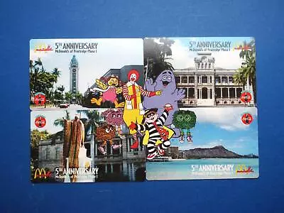 1995 McDonald's Coca-Cola Pearl Ridge Hawaii Puzzle Phonecards Set Of 4 • $139.97