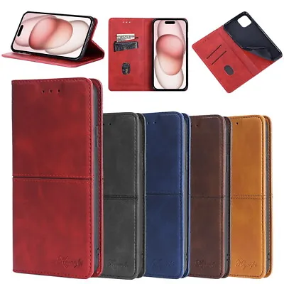 Magnetic Shockproof For LG G7 ThinQ Flip Cover Stand Mobile Genuine Leather Case • £8.99