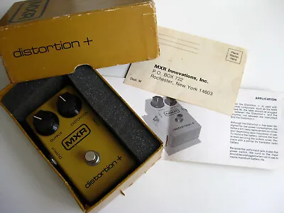 Vintage 1980 MXR Distortion + Guitar Effect Pedal Block Logo USA • $175