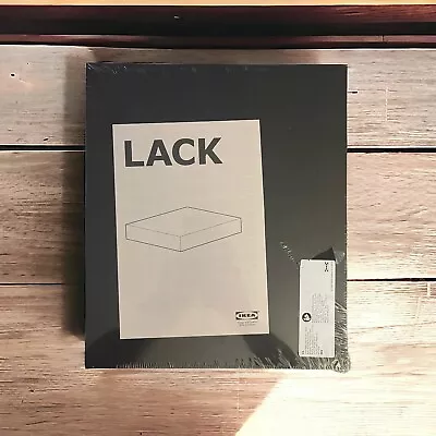 Ikea Lack 16353 Black Floating Wall Shelf 30x26 Cm 11 3/4 X 10 1/4 New & Sealed • £9.08