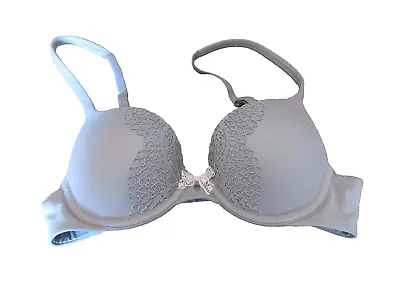 Victorias Secret Bra 32B Taupe Body By Victoria No Wire Back Closure Wireless • $16.79