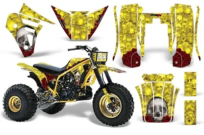 3 Wheeler Graphics Kit Decal Sticker Wrap For Yamaha Tri Z 250 85-86 BONES YLLW • $290.56