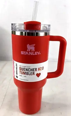 *NEW* Stanley Stainless Steel H2.0 Flowstate Quencher Tumbler - 40 Oz Target Red • $69.99