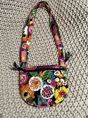$9.50 • Buy Vera Bradley Lizzy Va Va Bloom Quilted Floral Multicolor Purse Handbag New 