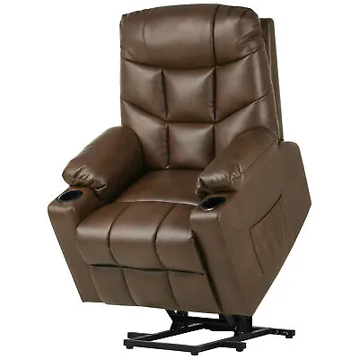 Electric Power Massage Lift Chair Recliner Heat Sofa With USB Ports Cup HoldeYT • $307.93