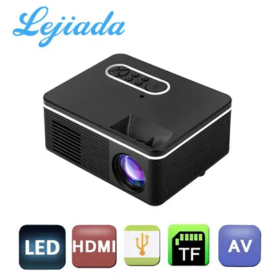 Mini HD Projector 100 Inch Home Theater 1080P 3D LED Proyector For Phone Party • £41.64