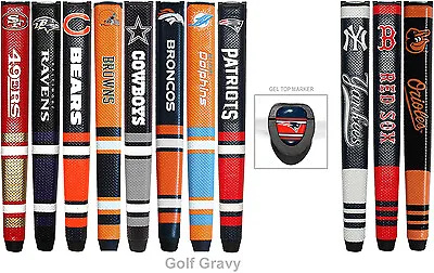 Team Golf NFL - MLB - NCAA COLLEGIATE Putter Golf Grip W/ Removable Ball Marker • $20.49