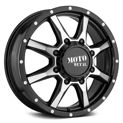 MOTO METAL MO995 Dually Front 20X8.25 8x210 ET127 Gloss Black Mach (Qty Of 1) • $130.49