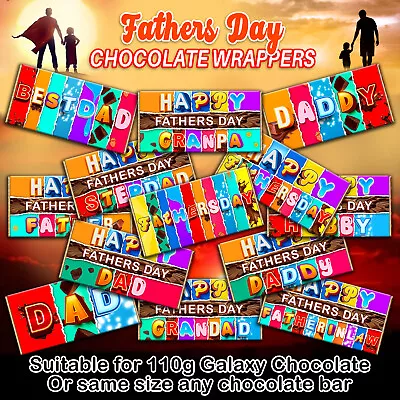 £1.79 • Buy Fathers Day Chocolate Bar Wrapper Novelty Gift Present For Dad Grandad Stepdad