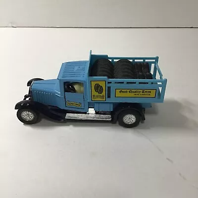 Sunnyside Delivery Truck Loaded With Tires Pull Back Toy Die Cast • $12