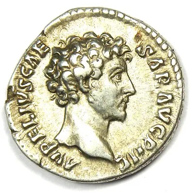 Marcus Aurelius AR Denarius Silver Roman Coin 139-161 AD - Good VF / XF (EF) • $403.75