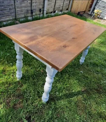 Rustic Farmhouse  Kitchen Table • £30